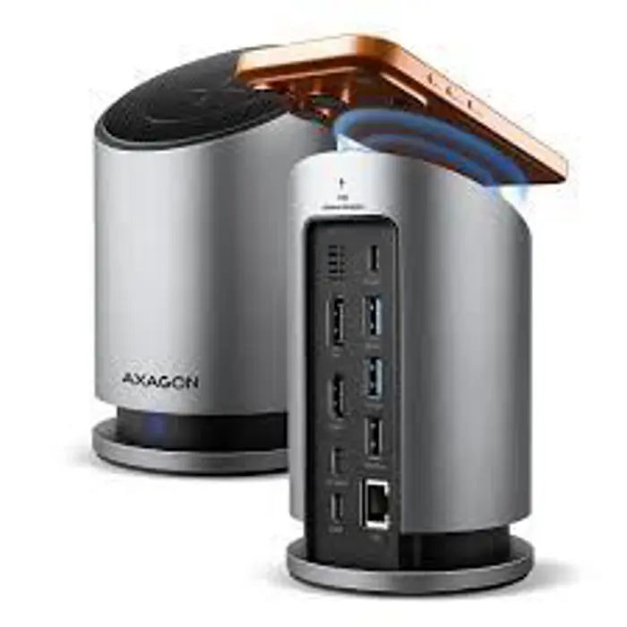 USB HUB 3x USB-A + 1x USB-C, GLAN, HDMI, DP, PD 100W, 15W wireless