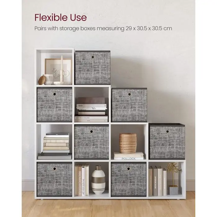 Vasagle closet or rack with 10 open drawers, white