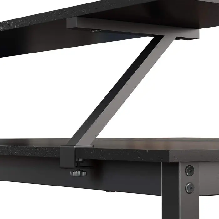 Vasagle L-shaped computer table with moving shelf