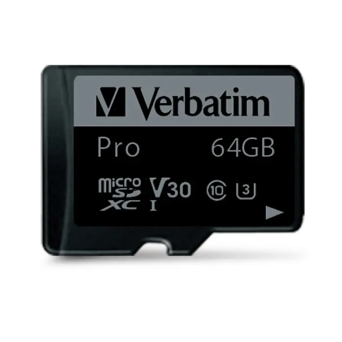 Verbatim memorijska kartica Micro SD Pro (XC/UHS1) 64GB Class 10 Card + adapter