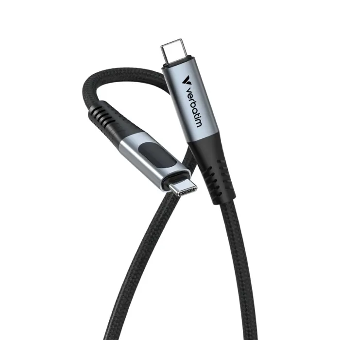 Verbatim Sync & Charge kabel USB C na USB C 100W zaslon 120 cm