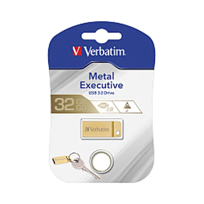 Verbatim USB3.0 StorenGo Metal Executive 64GB, zlatni