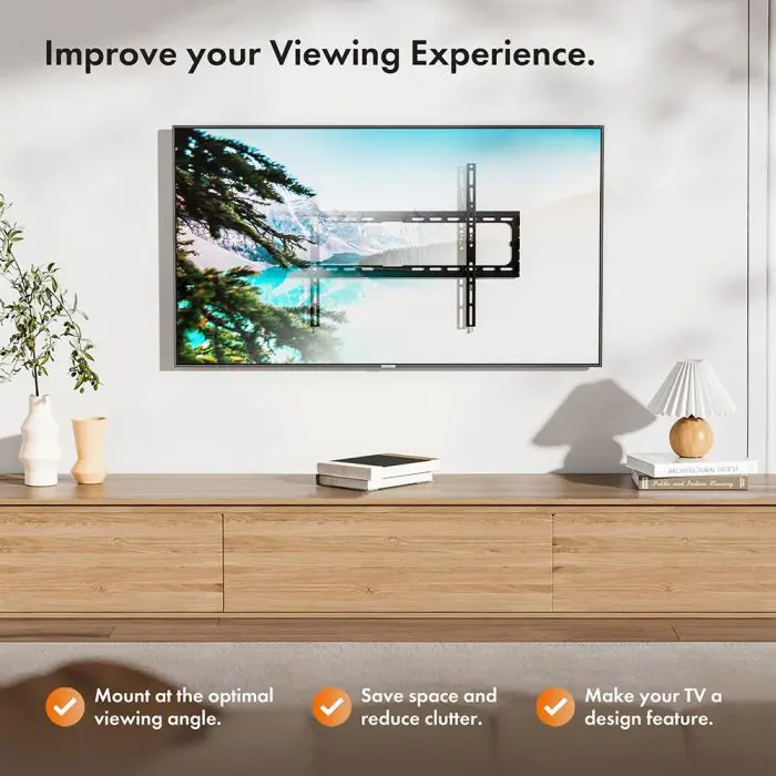 VonHaus 37-70 '' fixed TV wall mount up to 35kg