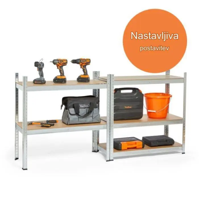 VonHaus 5-level galvanized rack 1.8m