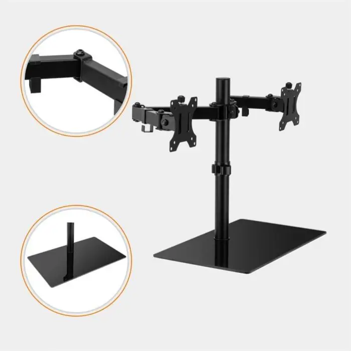 VonHaus double table-top bracket up to 27 '' with glass base