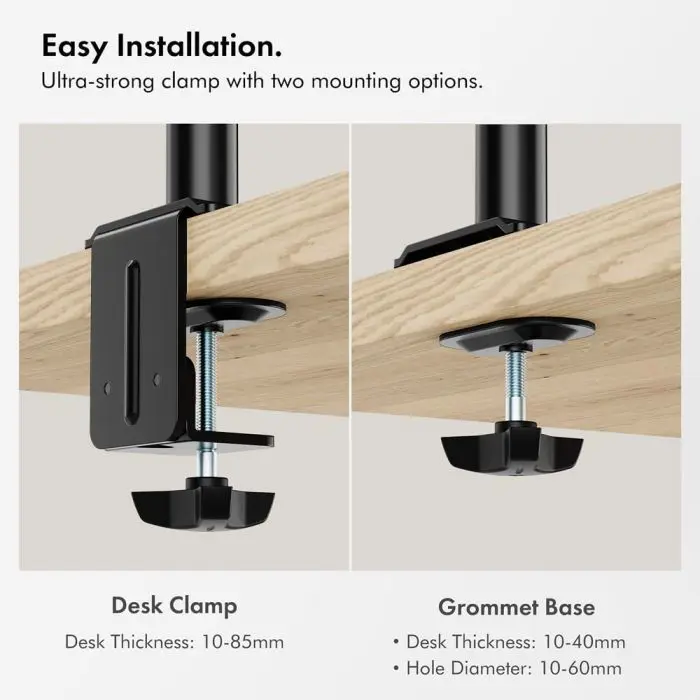 VonHaus dual desktop bracket for monitor and laptop