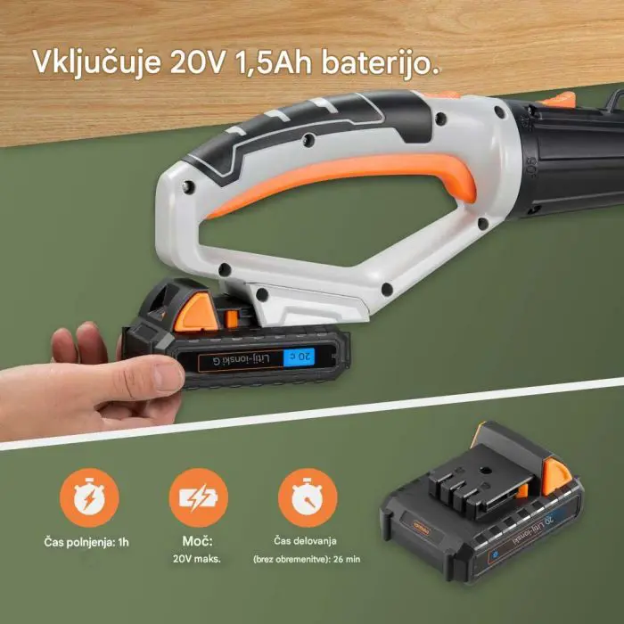 VONHAUS Wireless Telescopic Chainsaw 3519007