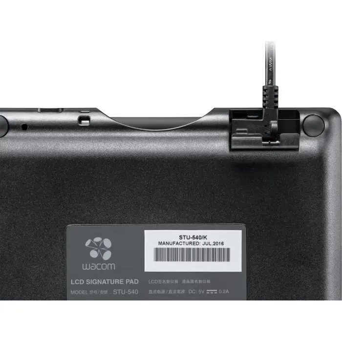 Wacom 5-inch color Signature Pad STU-540 graphics tablet (black, incl. Sign pro PDF software for Windows)