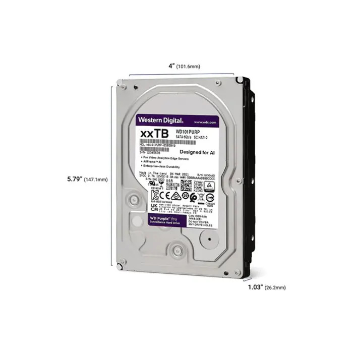 WD Purple Pro 12TB SATA 6Gb/s 3.5inch