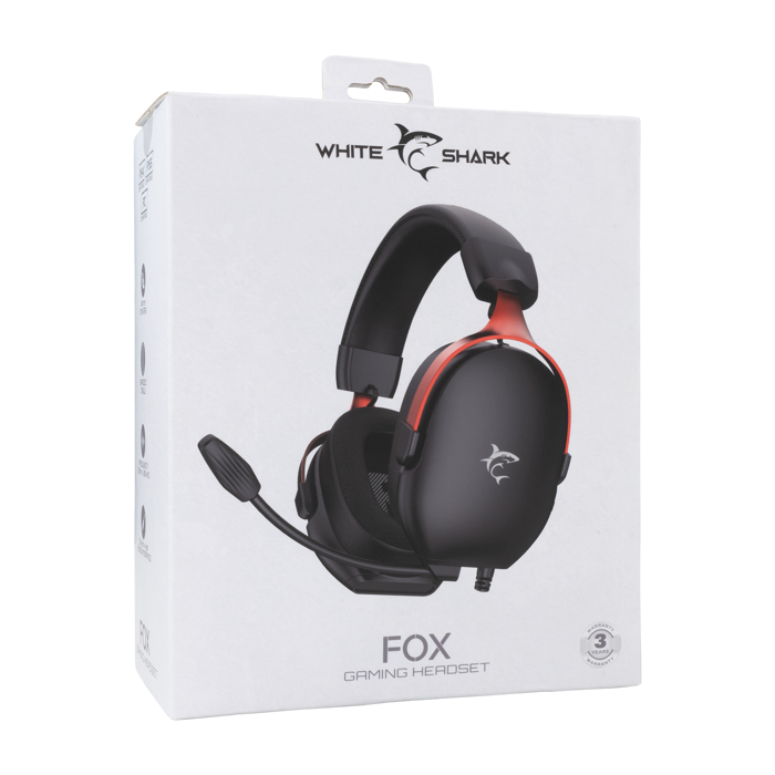 WHITE SHARK gaming slušalice GH-2445 FOX crne
