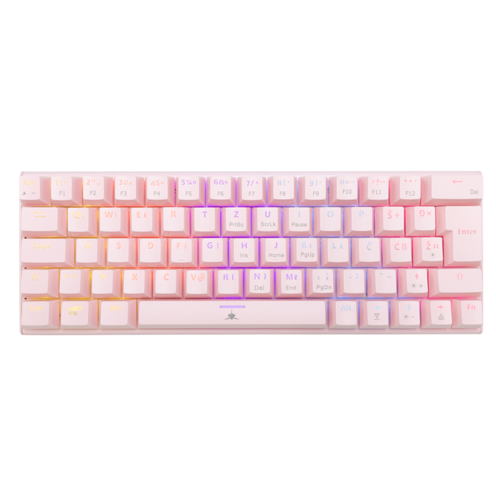 WHITE SHARK gaming tipkovnica GK-002422V2 WAKIZASHI-2 roza pl.sw.