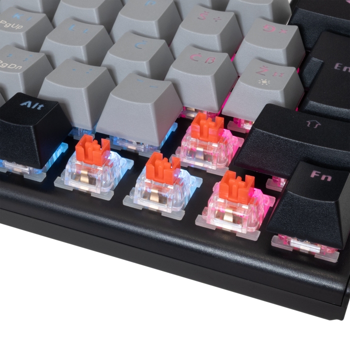 WHITE SHARK gaming tipkovnica GK-002712V2 WAKIZASHI-2 sivo/crna crv.sw.