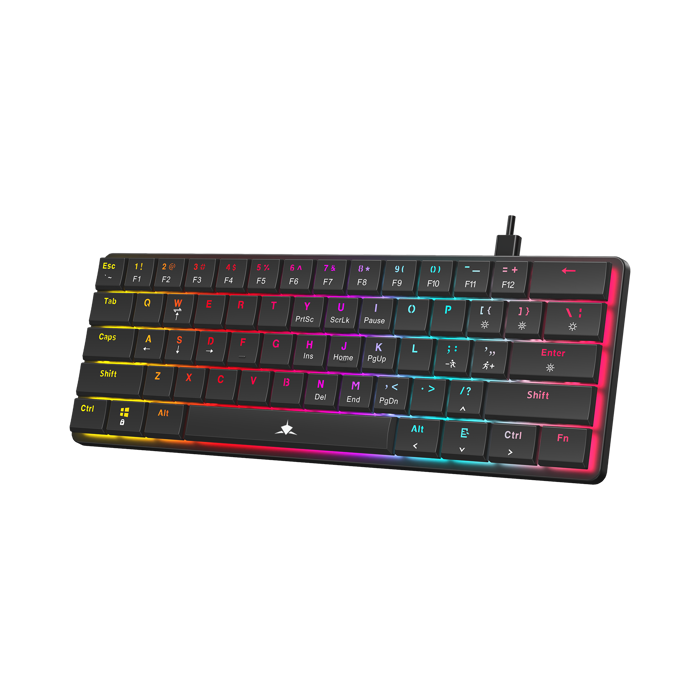 WHITE SHARK gaming tipkovnica GK-006121 NAGAMAKI crna pl.sw. US