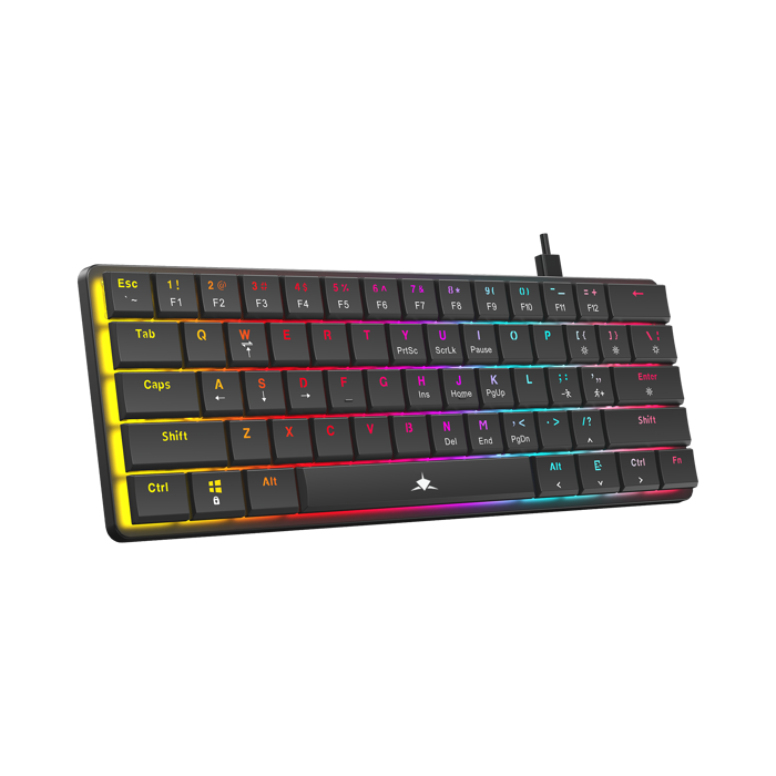 WHITE SHARK gaming tipkovnica GK-006121 NAGAMAKI crna pl.sw. US