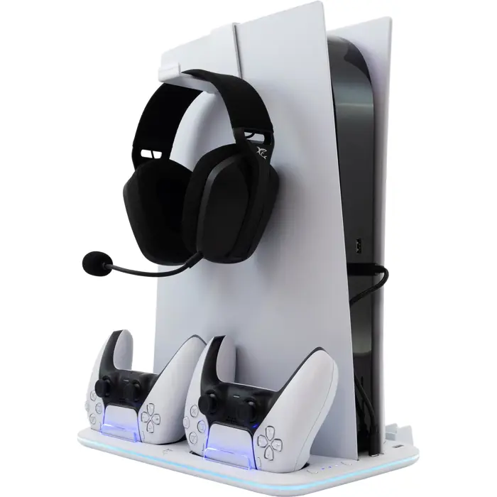 WHITE SHARK PS5 hladnjak + 2 stalak za punjenje PS5-DZ504 KIMURA 2 bijeli
