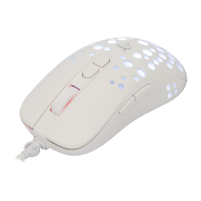 WHITE SHARK RGB gaming miš GM-9004 TRISTAN bijeli 12.800dpi