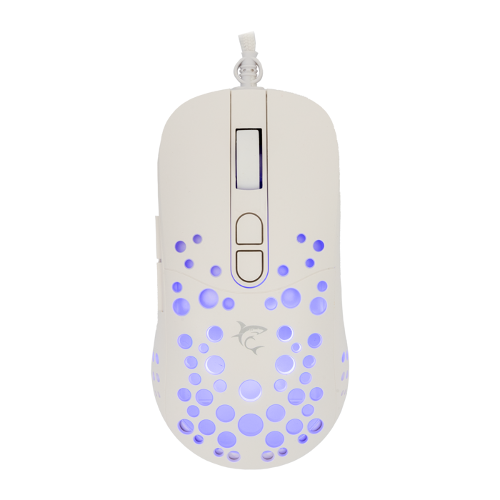 WHITE SHARK RGB gaming miš GM-9004 TRISTAN bijeli 12.800dpi