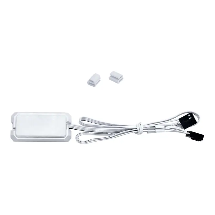 White wireless Lian Li UNI FAN 3-pack fan, 120mm