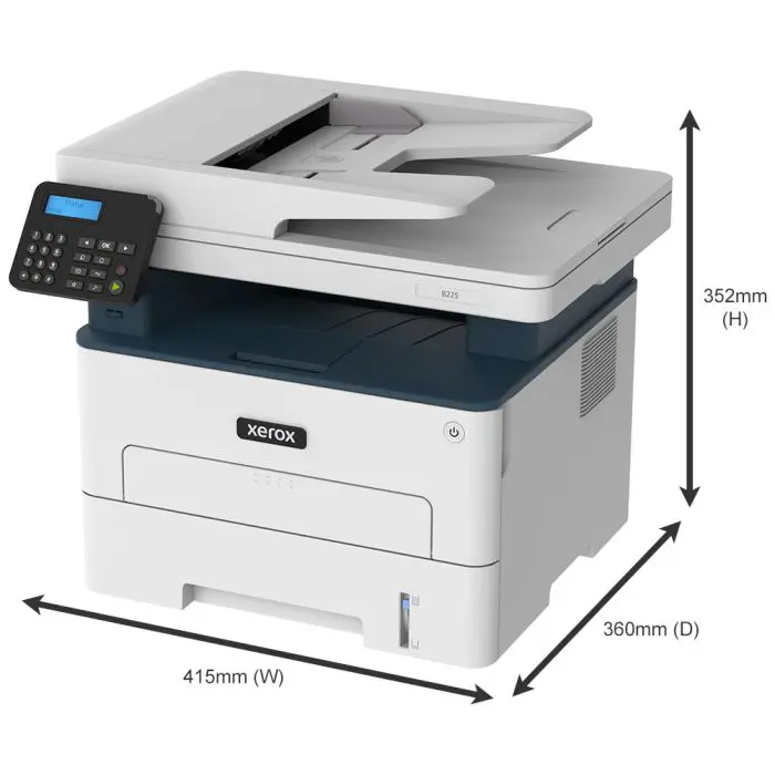 XEROX A4 B&W multitasking device B225DNI 3in1, 34 ppm