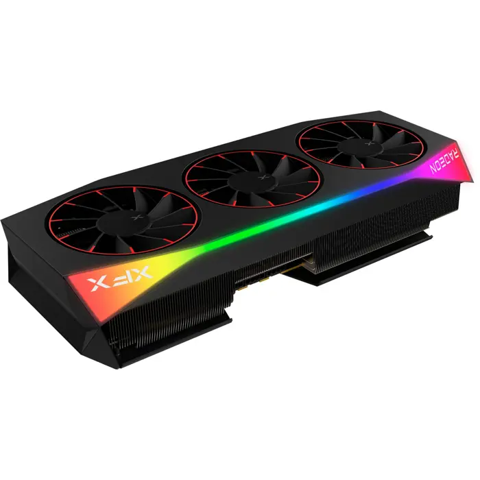 XFX Radeon RX 9070 XT OC Mercury RGB Magnetic Air, graphics card black, RDNA4, GDDR6, 3x DisplayPort, 1x HDMI 2.1