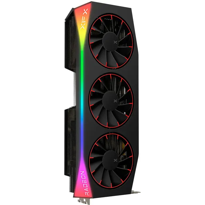 XFX Radeon RX 9070 XT OC Mercury RGB Magnetic Air, graphics card black, RDNA4, GDDR6, 3x DisplayPort, 1x HDMI 2.1