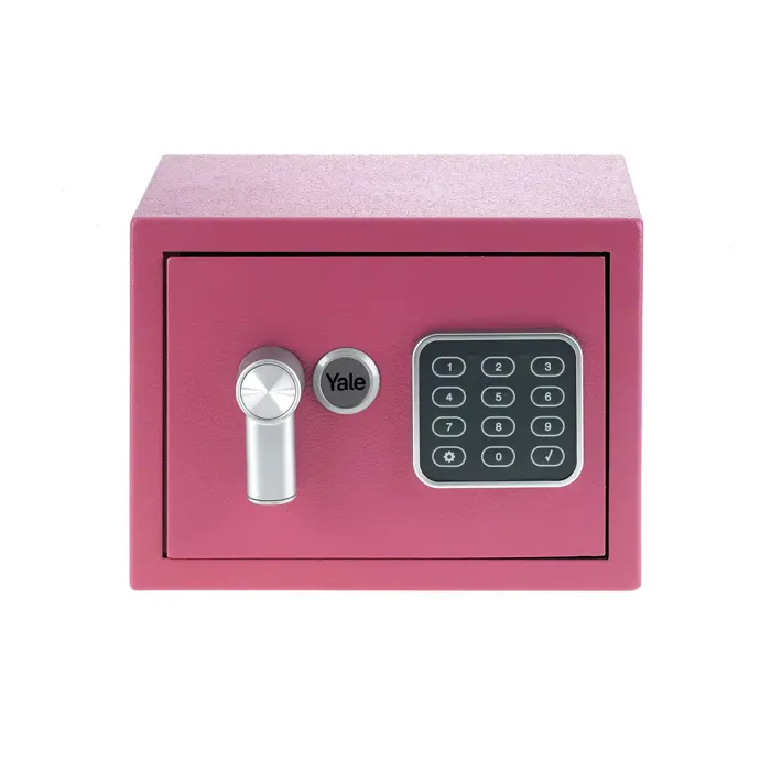Yale YSV/170/DB2/P Freestanding safe 3.8 l Steel Pink