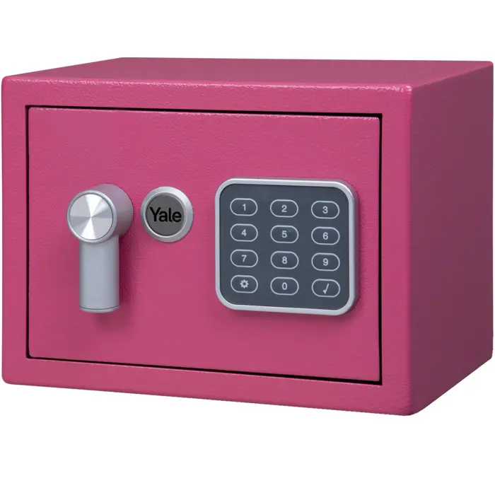 Yale YSV/170/DB2/P Freestanding safe 3.8 l Steel Pink