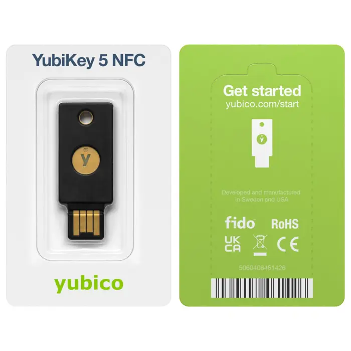 Yubico YubiKey 5 NFC - sikkerhedsnogle