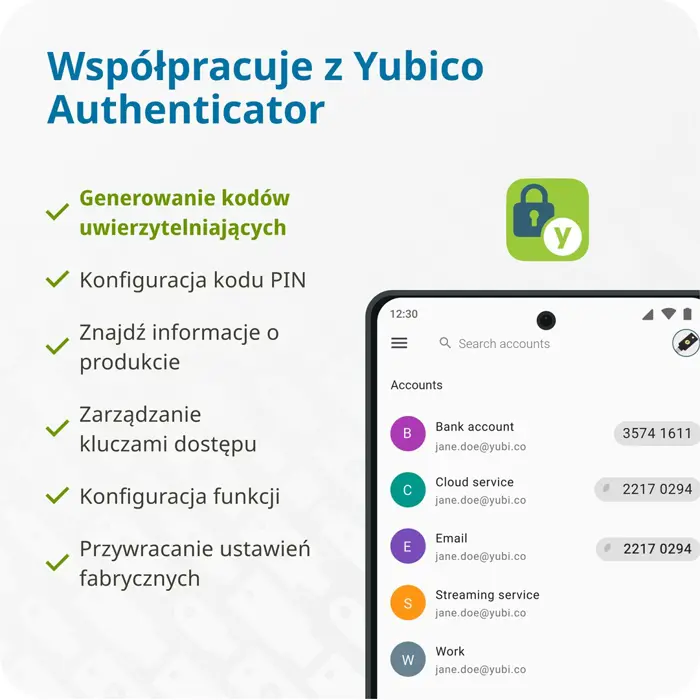 Yubico YubiKey 5 NFC - sikkerhedsnogle