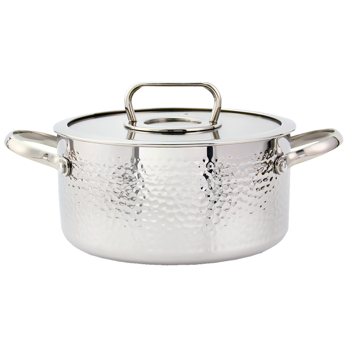 Zilan Lonac sa staklenim poklopcem, 20 cm, troslojno posuđe - ZLN1313