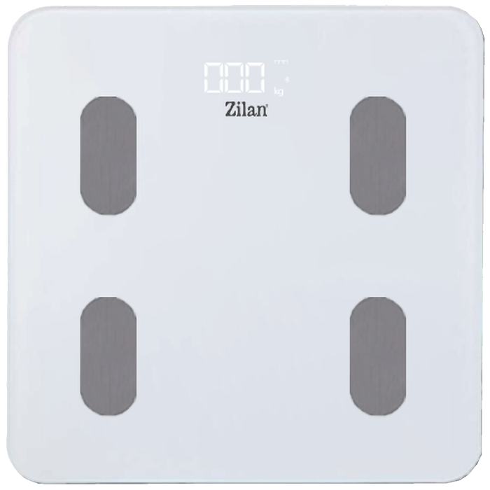 Zilan Pametna vaga, tjelesna, do 180 kg, LED zaslon, Bluetooth - ZLN8979